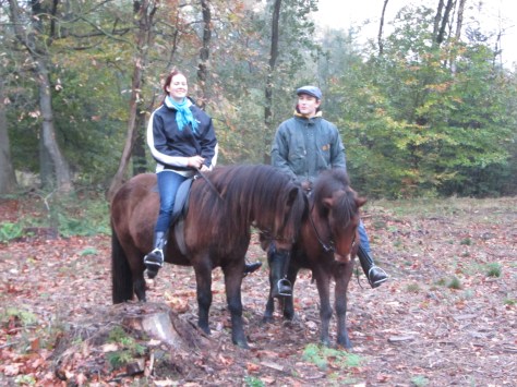 Leuk om samen met Mischa en Leonie te rijden.